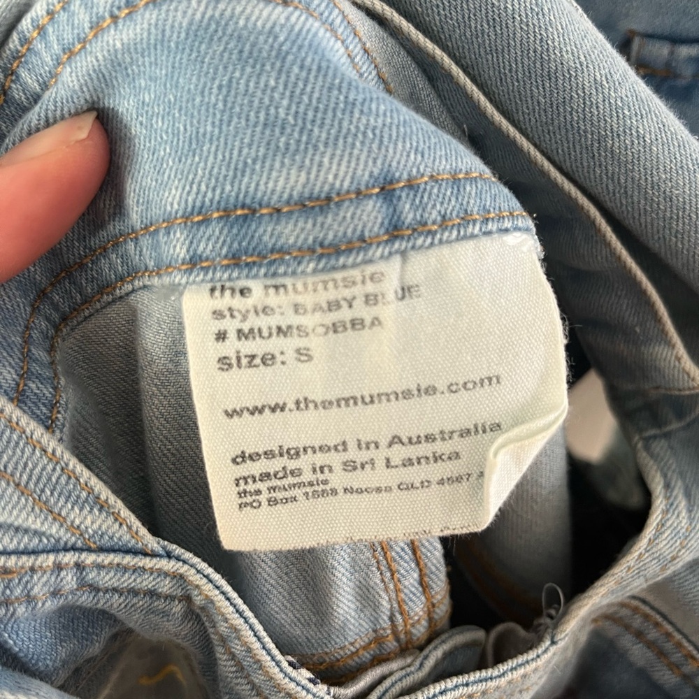 Women's Light Blue Denim Overalls - Picture 3 of 4